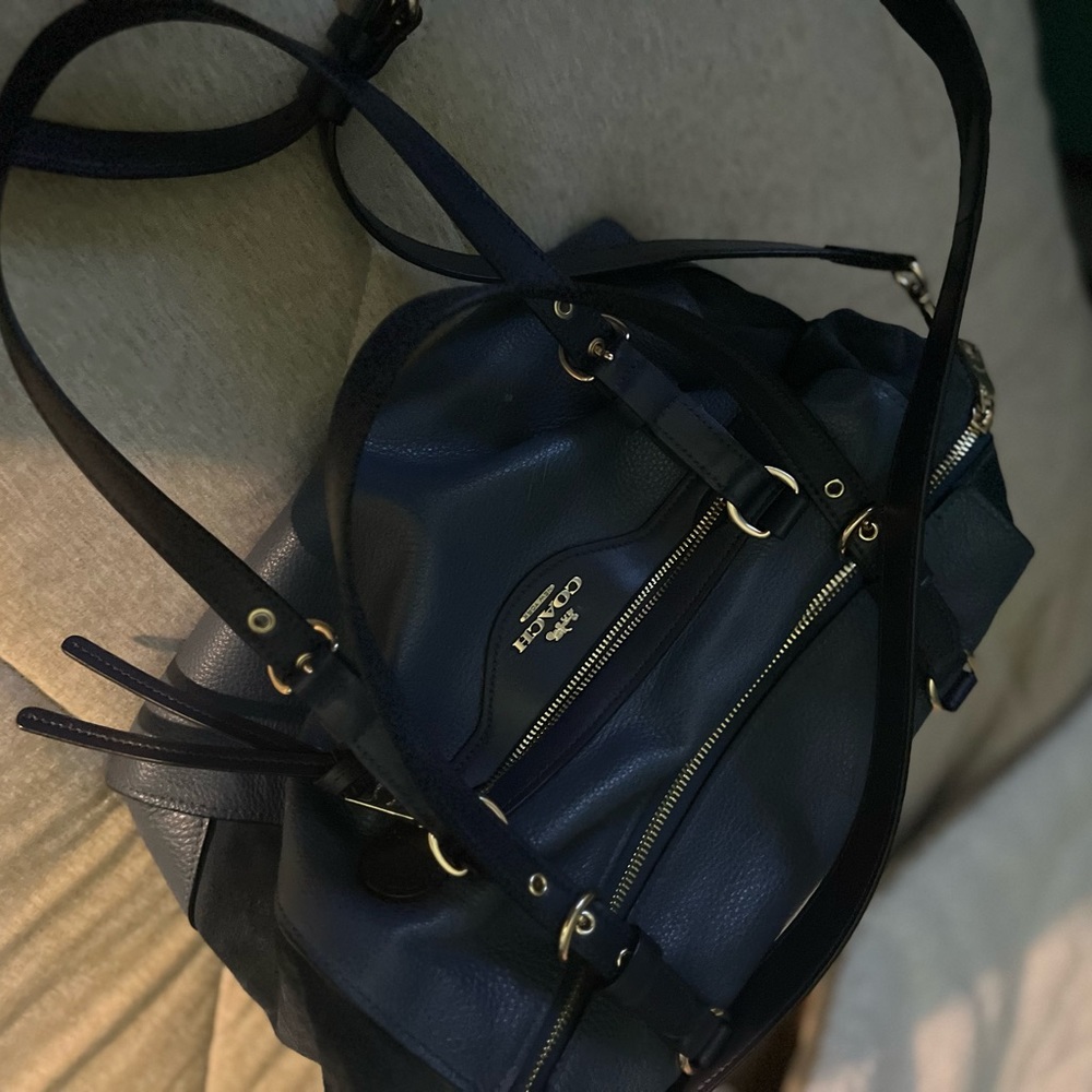 Lg Coach Blue crossbody